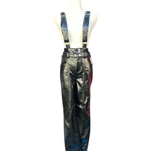 Blank NYC Shiny Black Leather Pants